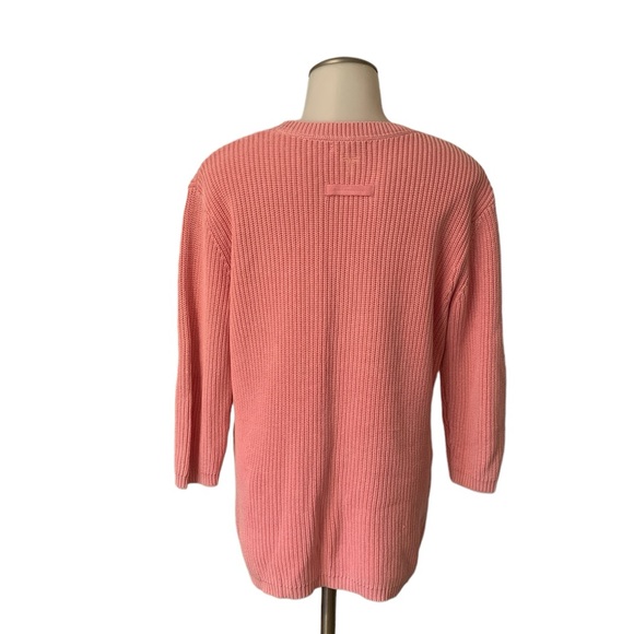 Tyler Boe Mineral Wash Shaker Sweater in the color Peony - Picture 5 of 5